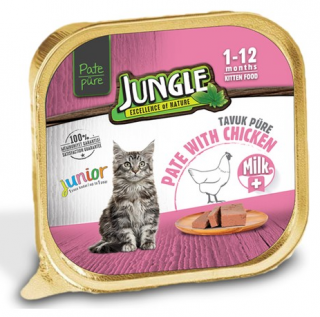 Jungle Sütlü Tavuk Püreli Yavru 100 gr Kedi Maması kullananlar yorumlar